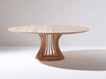 Table de jardin-Bois massif-180 x 110 x 75 cm-Bois clair-Style organique moderne