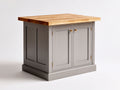 Buffet - Bois d'ingénierie-Métal - 100 x 55 x 90 cm - Gris-Bois naturel - Style classique contemporain